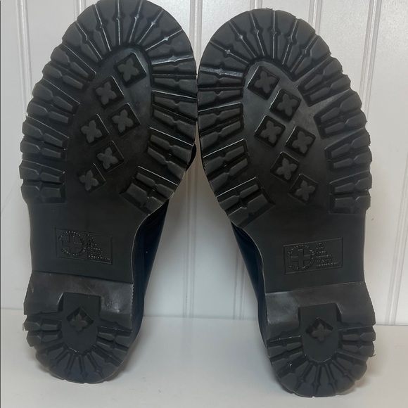 Dr. Martens 1461 Quad Heart Platform Shoes with Pink Heart Accents - Picture 11 of 14